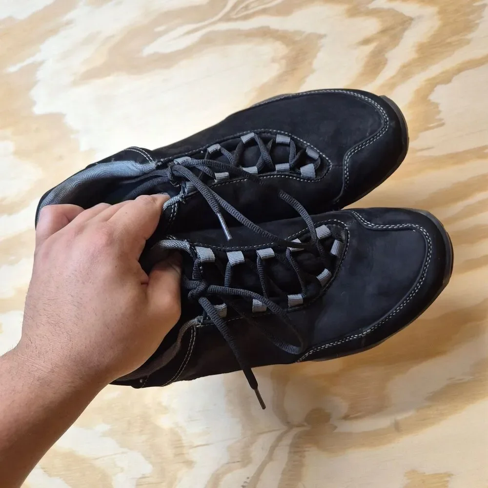 KURU Chicane Men's Hiking Trail Shoes Black Suede Leather US 11 EU 44.5